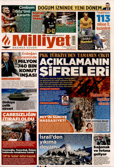 MİLLİYET 27 Ekim 2025 gazete manşeti