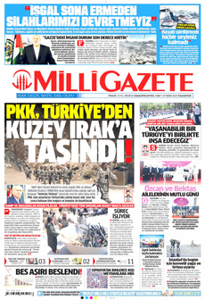 MİLLİ GAZETE 27 Ekim 2025 gazete manşeti