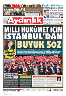AYDINLIK GAZETESİ 27 Ekim 2025 gazete manşeti