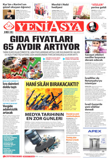 YENİ ASYA 27 Ekim 2025 gazete manşeti