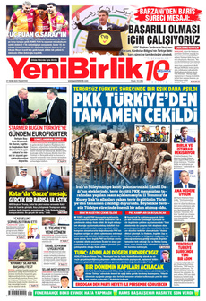 YENİBİRLİK 27 Ekim 2025 gazete manşeti
