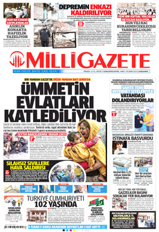 MİLLİ GAZETE 29 Ekim 2025 gazete manşeti
