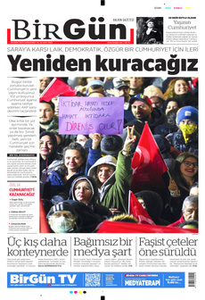 BİRGÜN 29 Ekim 2025 gazete manşeti