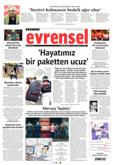 EVRENSEL 29 Ekim 2025 gazete manşeti