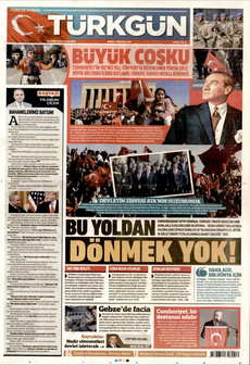TÜRKGÜN 30 Ekim 2025 gazete manşeti