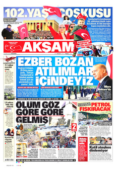AKŞAM 30 Ekim 2025 gazete manşeti