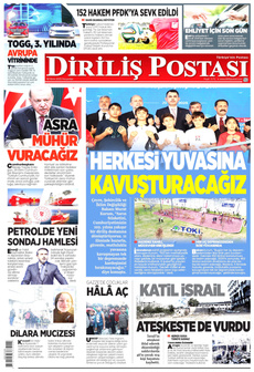 DİRİLİŞ POSTASI 30 Ekim 2025 gazete manşeti