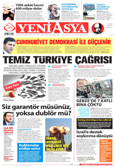 YENİ ASYA 30 Ekim 2025 gazete manşeti