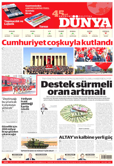 DÜNYA 30 Ekim 2025 gazete manşeti