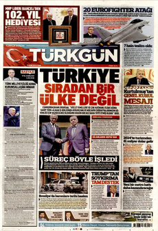 TÜRKGÜN 31 Ekim 2025 gazete manşeti