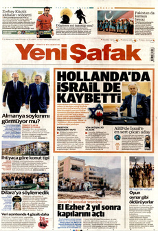 YENİ ŞAFAK 31 Ekim 2025 gazete manşeti