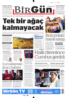 BİRGÜN 31 Ekim 2025 gazete manşeti