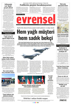 EVRENSEL 31 Ekim 2025 gazete manşeti