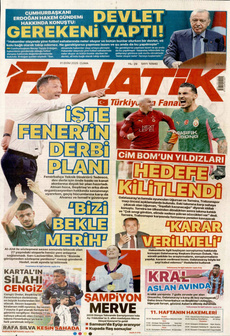FANATİK 31 Ekim 2025 gazete manşeti