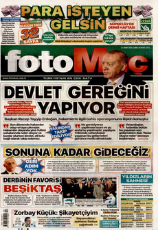 FOTOMAÇ 31 Ekim 2025 gazete manşeti