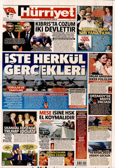 HÜRRİYET 14 Kasım 2025 gazete manşeti