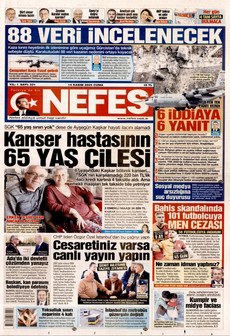 NEFES 14 Kasım 2025 gazete manşeti