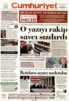 CUMHURİYET 14 Kasım 2025 gazete manşeti