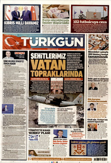 TÜRKGÜN 14 Kasım 2025 gazete manşeti