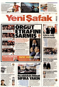 YENİ ŞAFAK 14 Kasım 2025 gazete manşeti