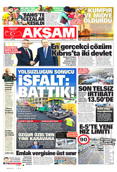 AKŞAM 14 Kasım 2025 gazete manşeti