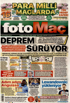 FOTOMAÇ 14 Kasım 2025 gazete manşeti
