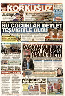 KORKUSUZ 14 Kasım 2025 gazete manşeti