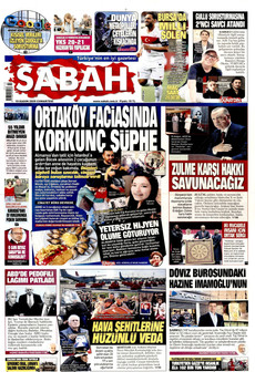 SABAH 15 Kasım 2025 gazete manşeti