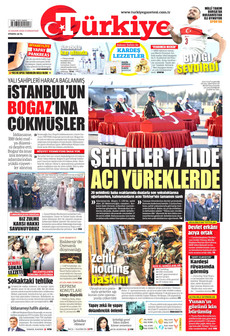 TÜRKİYE GAZETESİ 15 Kasım 2025 gazete manşeti