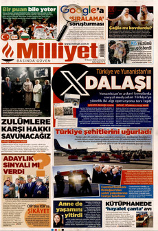 MİLLİYET 15 Kasım 2025 gazete manşeti
