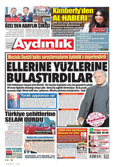 AYDINLIK GAZETESİ 15 Kasım 2025 gazete manşeti