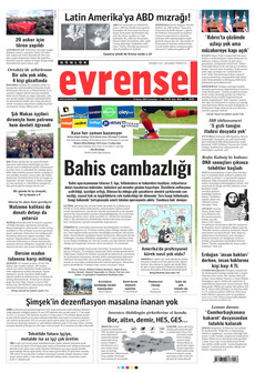 EVRENSEL 15 Kasım 2025 gazete manşeti