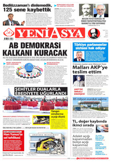 YENİ ASYA 15 Kasım 2025 gazete manşeti