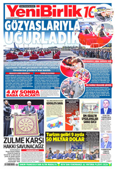 YENİBİRLİK 15 Kasım 2025 gazete manşeti