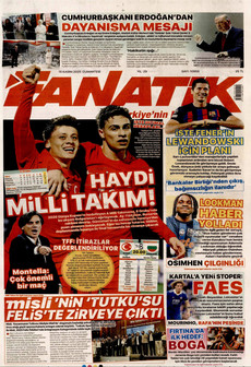 FANATİK 15 Kasım 2025 gazete manşeti