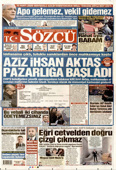 SÖZCÜ 16 Kasım 2025 gazete manşeti