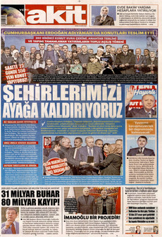 YENİ AKİT 16 Kasım 2025 gazete manşeti