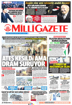MİLLİ GAZETE 16 Kasım 2025 gazete manşeti