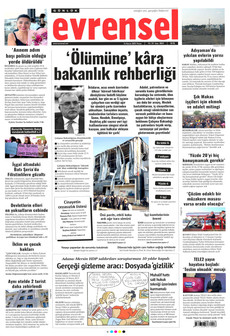 EVRENSEL 16 Kasım 2025 gazete manşeti