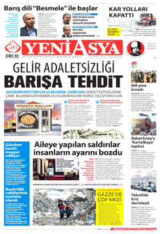 YENİ ASYA 16 Kasım 2025 gazete manşeti