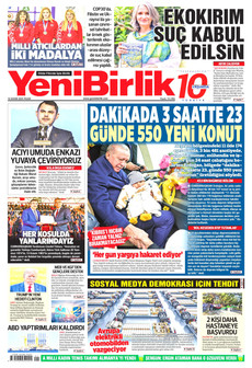YENİBİRLİK 16 Kasım 2025 gazete manşeti