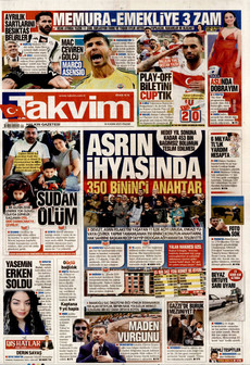 TAKVİM 16 Kasım 2025 gazete manşeti