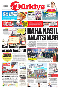 TÜRKİYE GAZETESİ 18 Kasım 2025 gazete manşeti