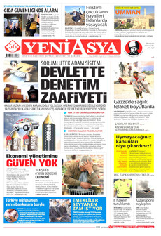 YENİ ASYA 18 Kasım 2025 gazete manşeti