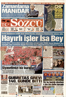 SÖZCÜ 23 Kasım 2025 gazete manşeti