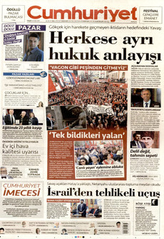 CUMHURİYET 23 Kasım 2025 gazete manşeti
