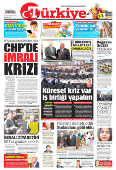TÜRKİYE GAZETESİ 23 Kasım 2025 gazete manşeti