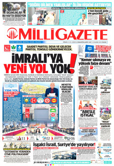 MİLLİ GAZETE 23 Kasım 2025 gazete manşeti