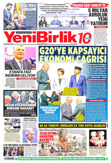 YENİBİRLİK 23 Kasım 2025 gazete manşeti