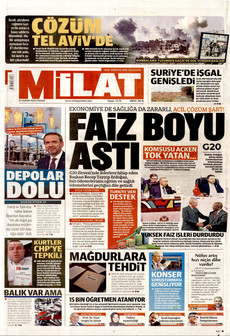 MİLAT 23 Kasım 2025 gazete manşeti